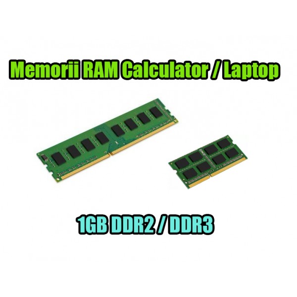 Memorie RAM Calculator sau Laptop 1GB DDR2 / DDR3